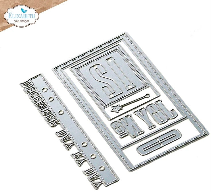 Elizabeth Craft Designs Sidekick Essentials 21: Juego de troqueles de metal estilo Polaroid